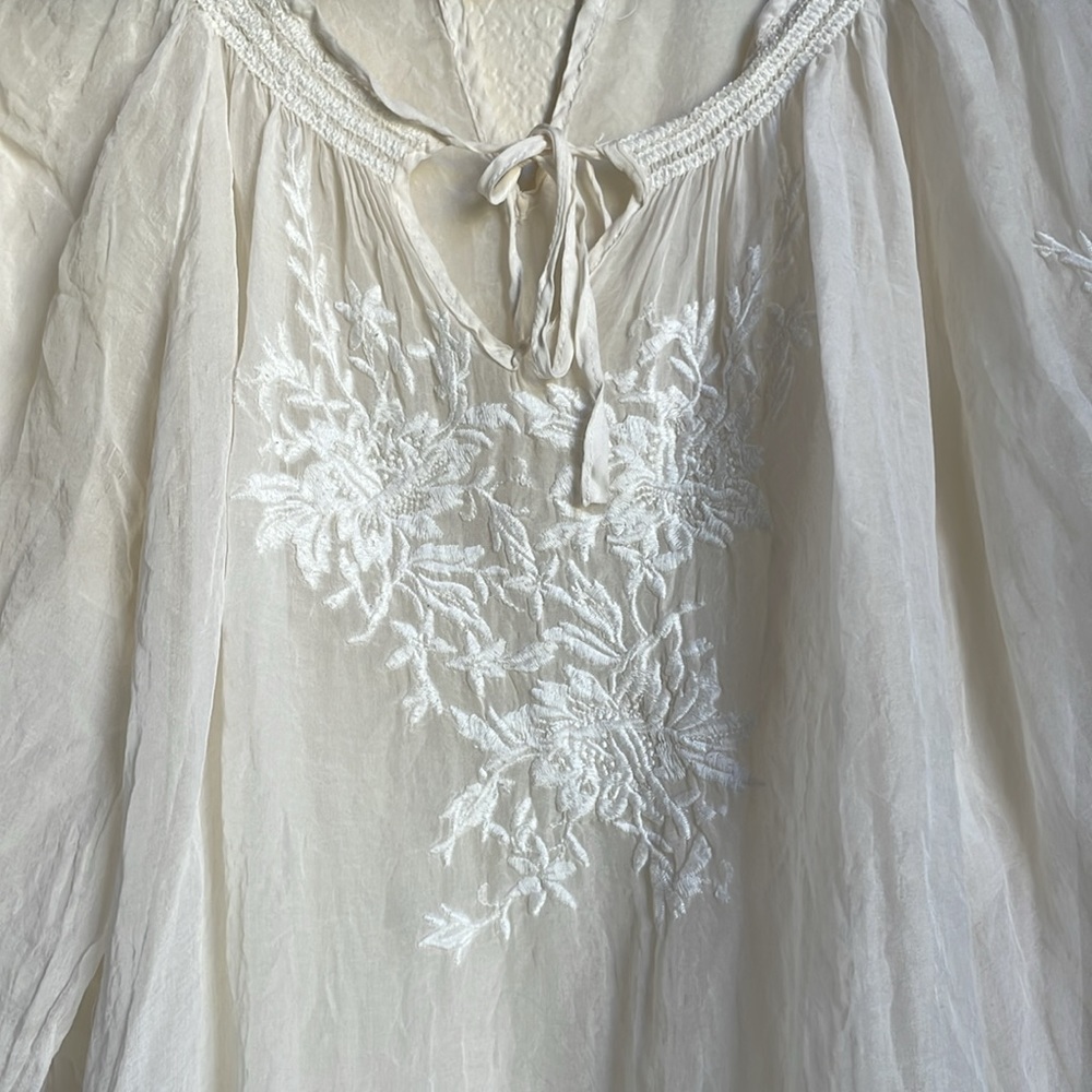 4love and liberty sheer embroidered top - Picture 2 of 5